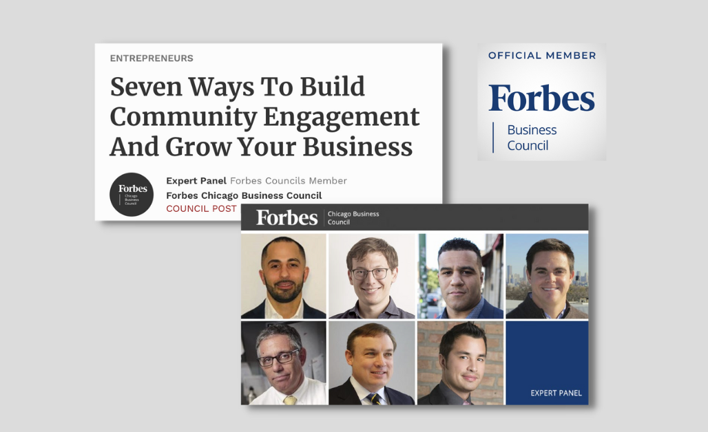 Bernie Dyme contribute to Forbes Expert Panel Article - Seven Ways to Build Community Engagement and Grow Your Business